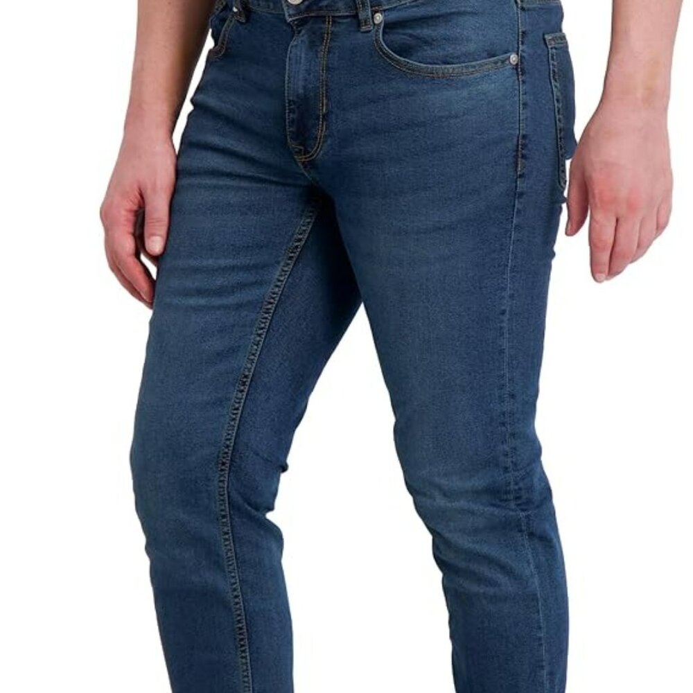 NWT 33W 30L DKNY Bedford Slim Fit Jeans Hawaiian Ocean Men’s Stretch Denim 33X30